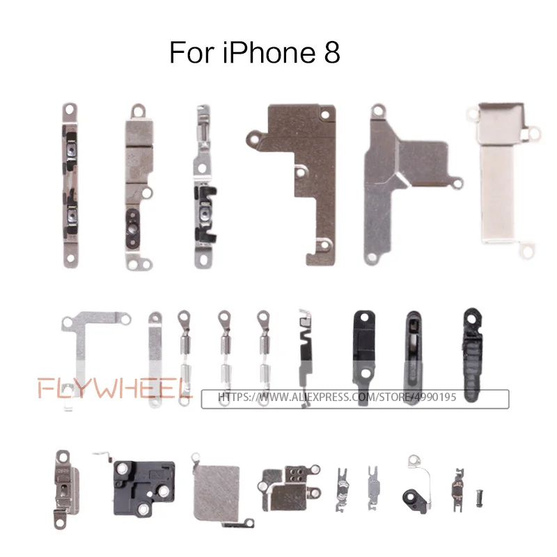 10 шт. внутренние аксессуары для iPhone 5 5S 5C 6 6S 7 8 Plus X маленький полный внутренний