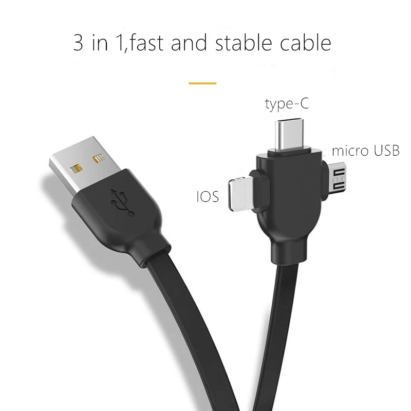 كابل بيانات + سريعة تهمة 2.1A ، 1 M ، المصغّر usb و IOS apple ، مستقر و سريع ، مرونة سلك البيانات ، فريد التصميم الأصلي
