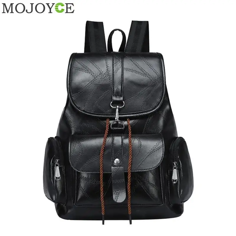 

Woman Anti-theft Drawstring Backpack Bag Casual Wild Soft Leather Dual-use Small Backpack Rucksack Bagpack BookBag Dropshipping