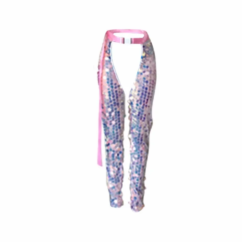 MEIYANGYOUNG Blingbling Sexy Pants Woman Sequined Mesh Pants High Waist Adjust Belt Pants Female Women's Trousers Joggers Women MEIYANGYOUNG Blingbling Sexy Pants Woman Sequined Mesh Pants High Waist Adjust Belt Pants Female Women's Trousers Joggers Women