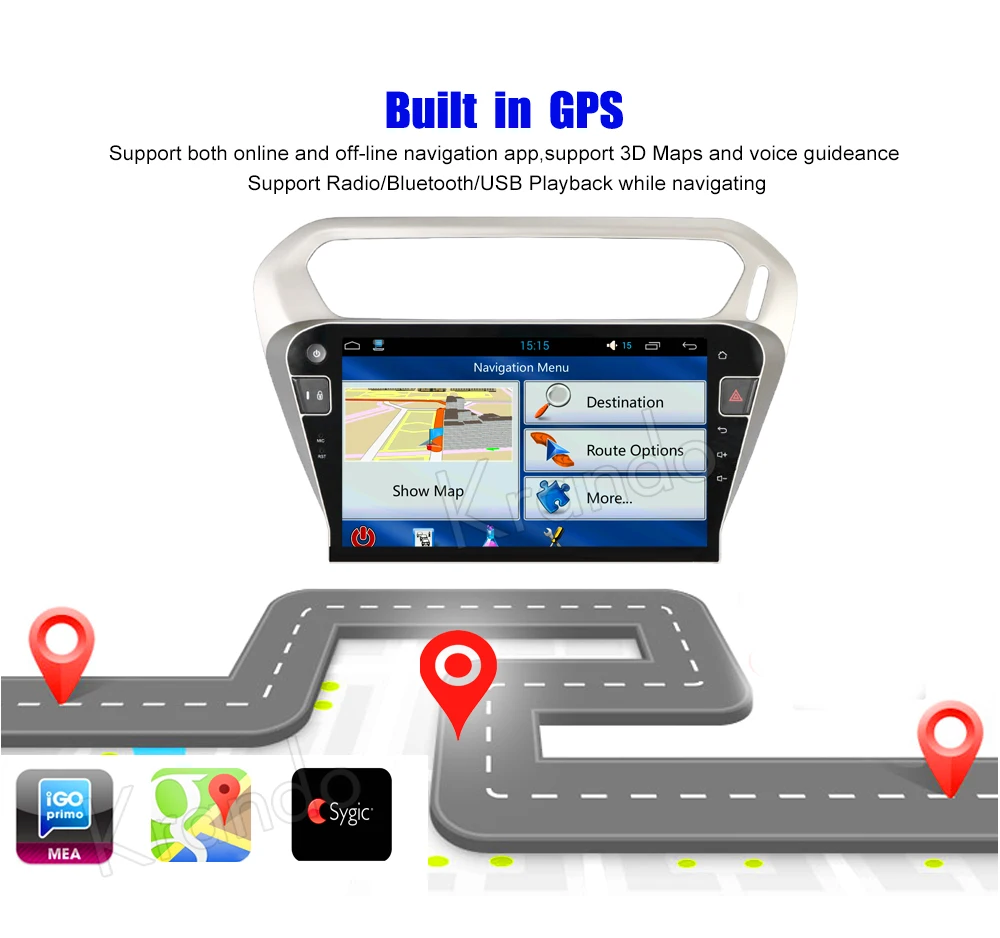 Krando Android 8 1 10 &quotСенсорный автомобильный мультимедийный плеер для PEUGEOT 301/Citroen E