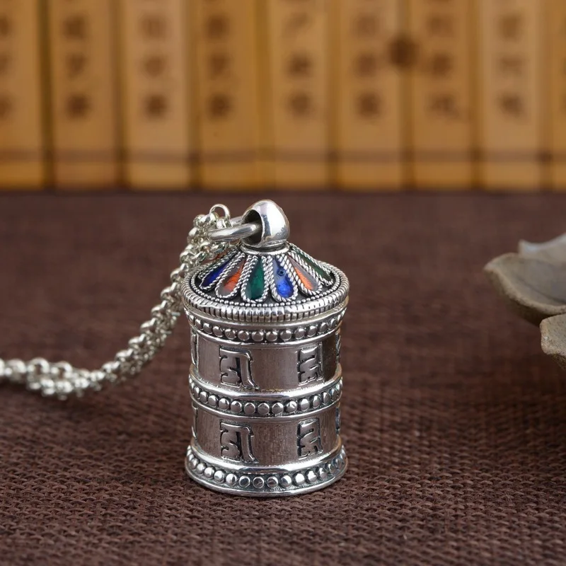 

2019 Alexandrite Fairy Real Slide The Golden Deer S925 Antique Painting Style Buddhist Mantra Male Money Six Words Pendant Gift