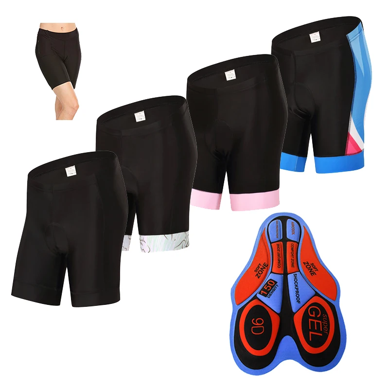 

Lycra Pure Black Women's Cycling Shorts/ Cycling Shorts Woman 2019/ White/ Black Braces Bike Shorts MTB Downhill Ciclismo Mujer