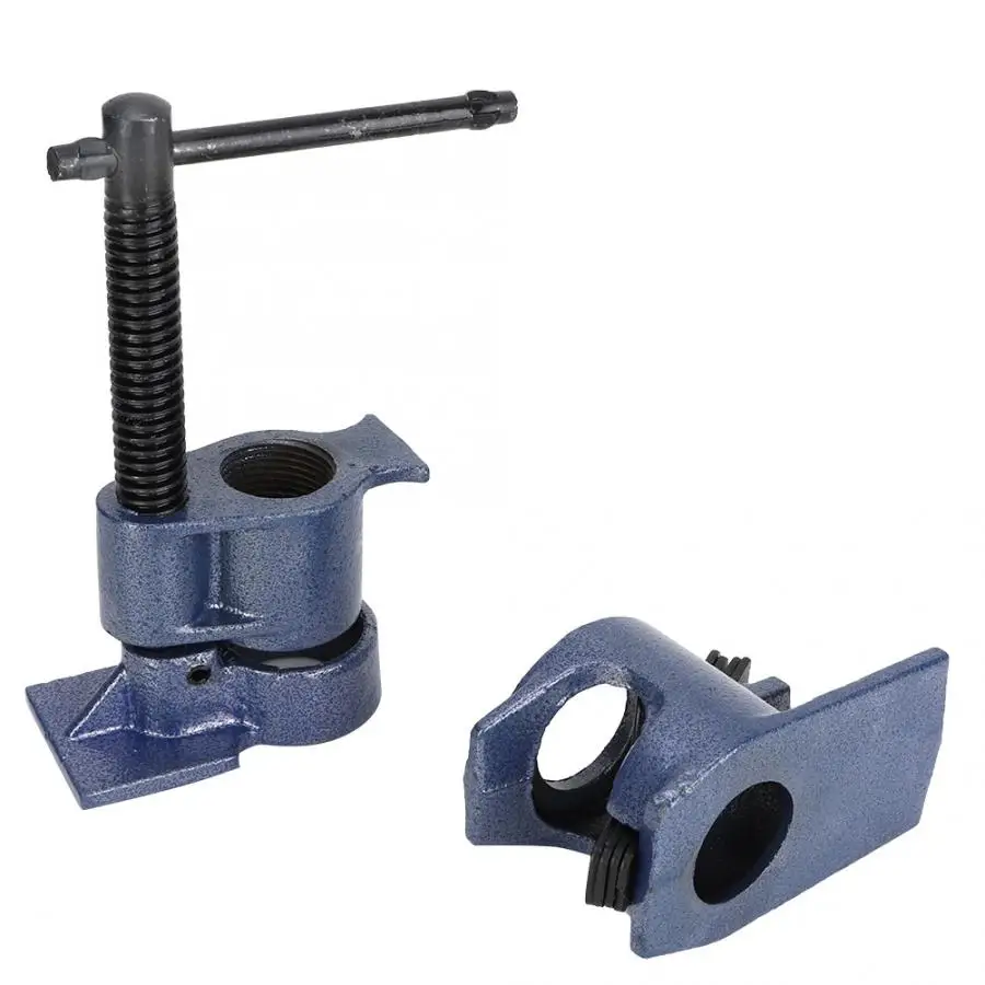 

3/4 inch Pipe Clamp Jaws Vise Fixture Set Woodworking Tool Kit Clamps High Quality