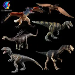 Мир Юрского периода одноцветное модельки динозавров игрушки 10 дополнительно Археоптерикс Птерозавр тираннозавр рекс