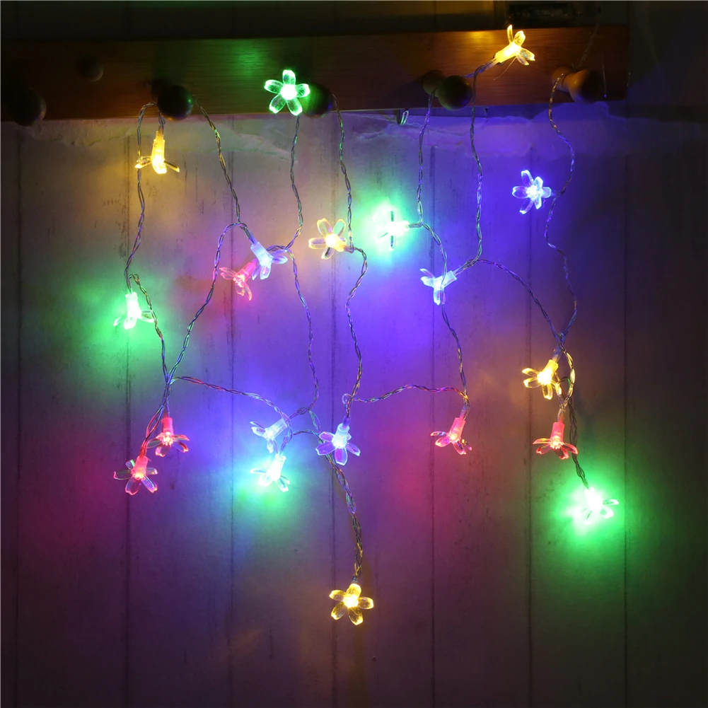 

Fairy Lightsfairy lightsPeach Blossom String Light 1.5M-10M,10L/20L/40L/96L,3AA/31V US/EU Room Weding Party Wall Window Home Dec Children Night Lamp