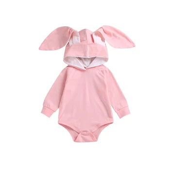 

Lovely Toddler Baby Girl Clothes Newborn Rabbit Ears Long Sleeve Bodysuit Baby Girl Jumpsuit Bodysuits Infant Playsuits Outfits