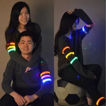 Уличный спортивный светильник для ночного бега, светодиодный предупредительный браслет для бега на руку, для велоспорта, велосипеда, вечерние, luces bicicleta