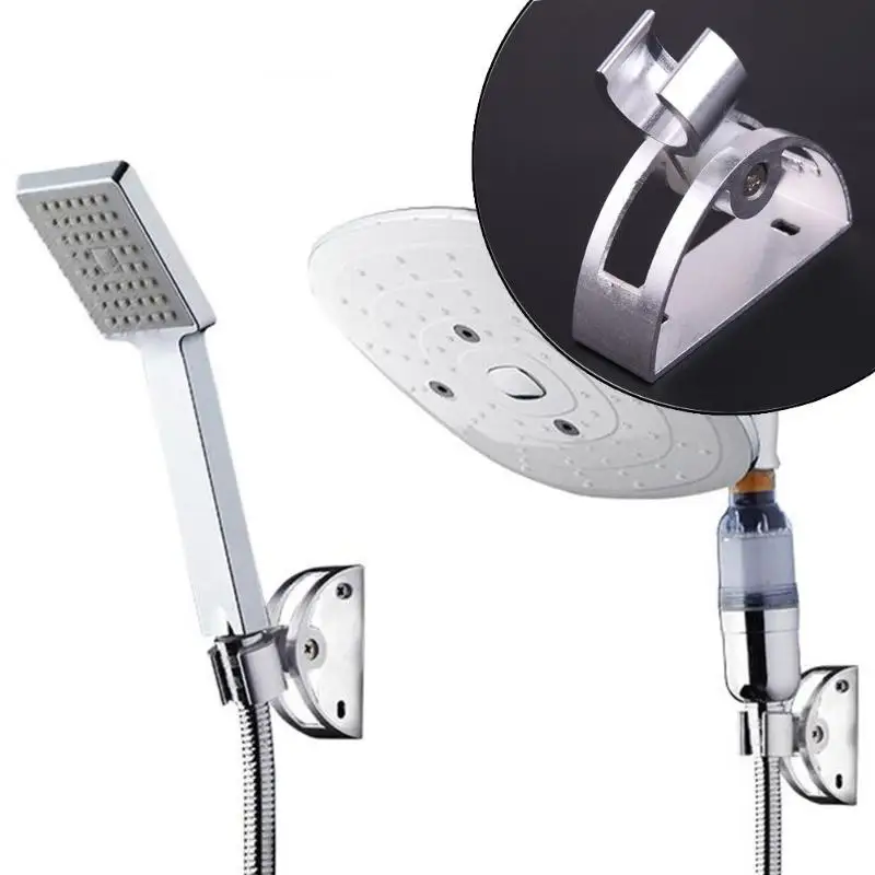 

Adjustable Aluminum Shower Head Holder Rack Bracket Shower Holder Wall Mounted Shower Holder Bathroom Products