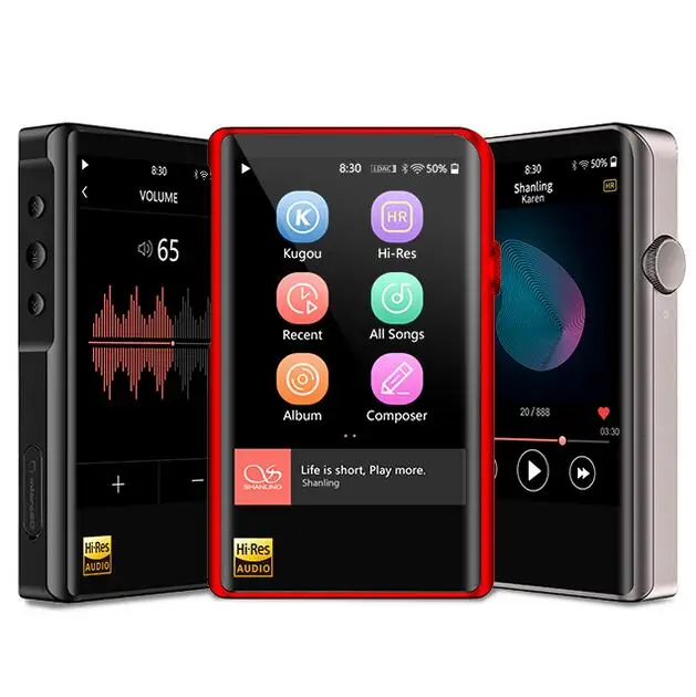 Get  Shanling M2X AK4490EN DSD256 32bit /384kHz Dual Bluetooth AptX LDAC Portable Hifi Music Player Hi-R