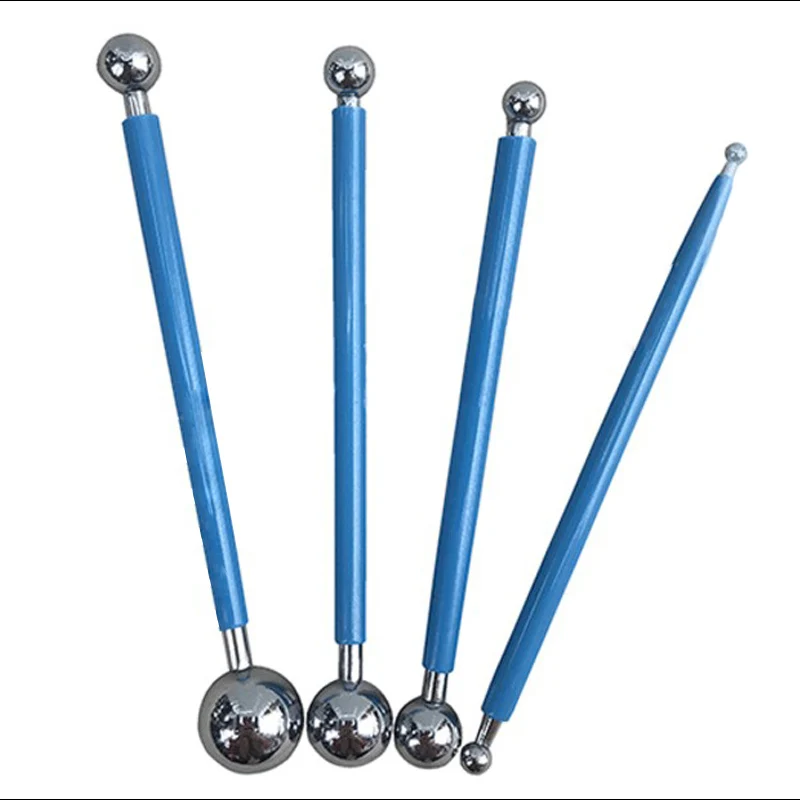 10 Piece Dotting Tools Ball Styluses mandala dotting tools polymer clay tools pottery sculpting tools clay sculpting tools pottery tools clay craft tool pottery coloring tool For Mandala Rock Painting Pottery Clay Craft Embossing Art