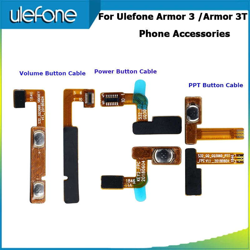 Гибкий кабель для Ulefone Armor 3/Armor 3T кнопка включения и выключения питания + Кнопка