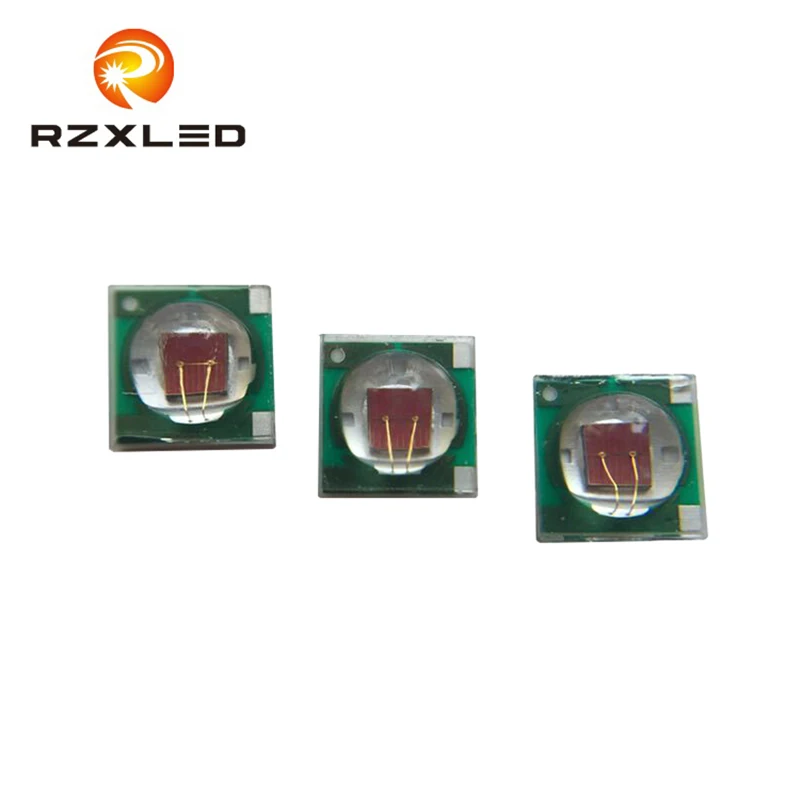 50PCS/LOT 3W high power LED chip 660nm with heat sink for led growing