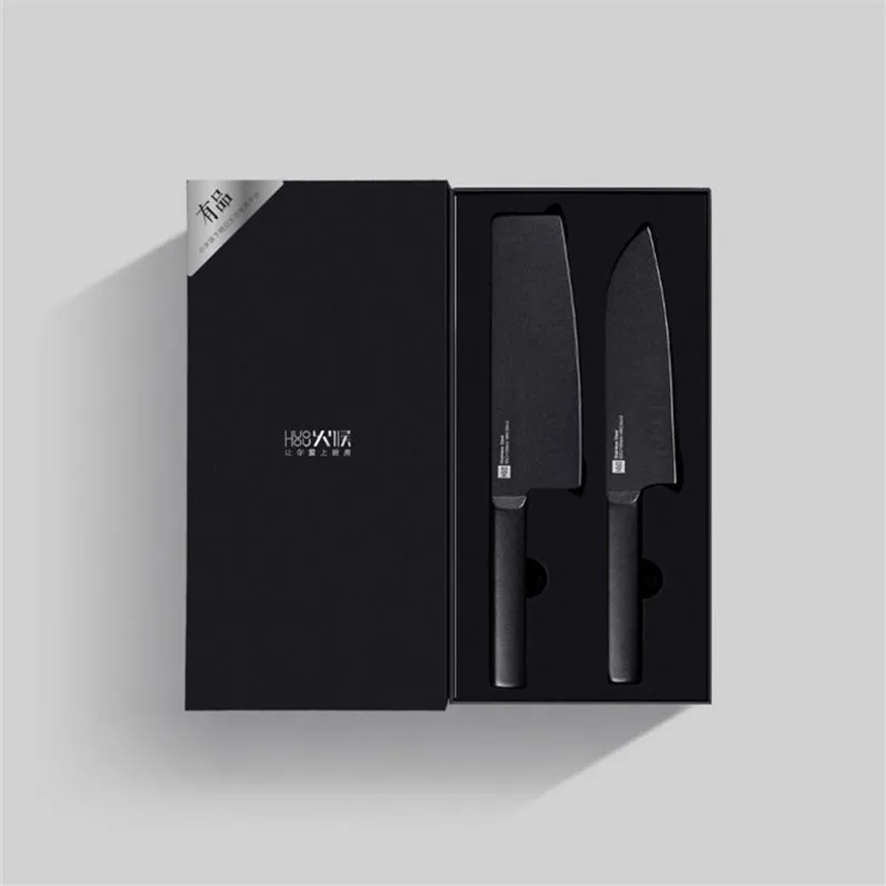Xiaomi Mijia классный черный кухонный нож с антипригарным покрытием набор ножей из