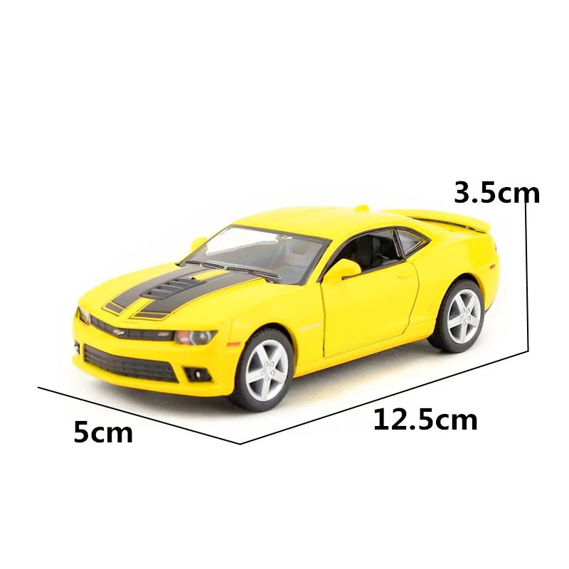 Металлическая Модель KINSMART масштаб 1:38 гоночный автомобиль Chevrolet Camaro 2014 игрушка
