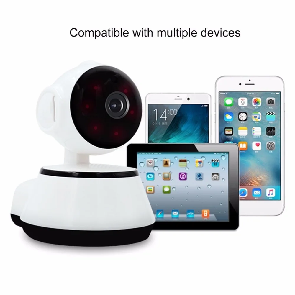 

Mini IP Camera 720P Wireless Smart WiFi Camera IR Night Vision Surveillance Two Way talk Audio Record Baby Monitor Home Security