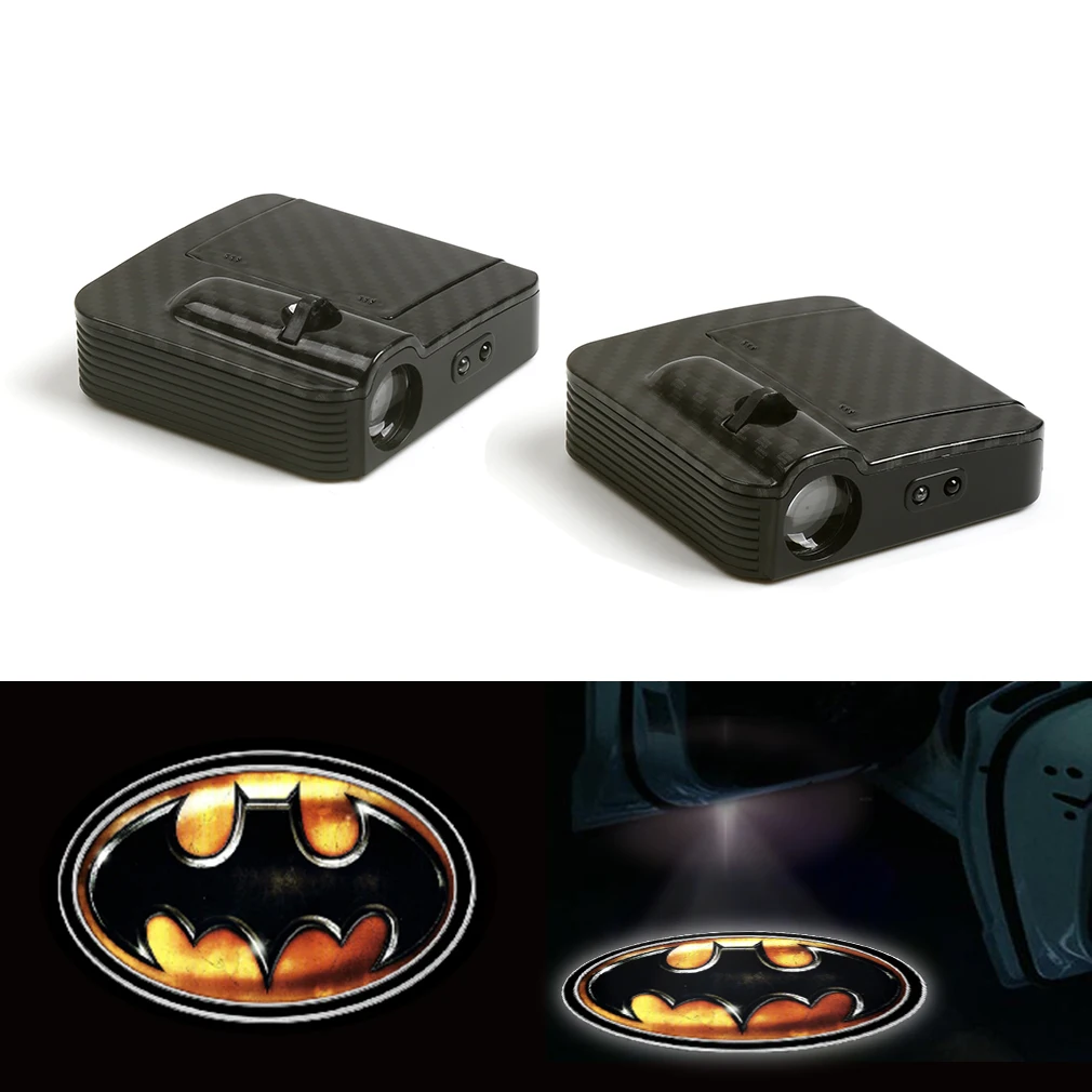 

New Fit For Batman Logo Car Door Wireless LED Laser Projector Ghost Shadow Light 12V Pair