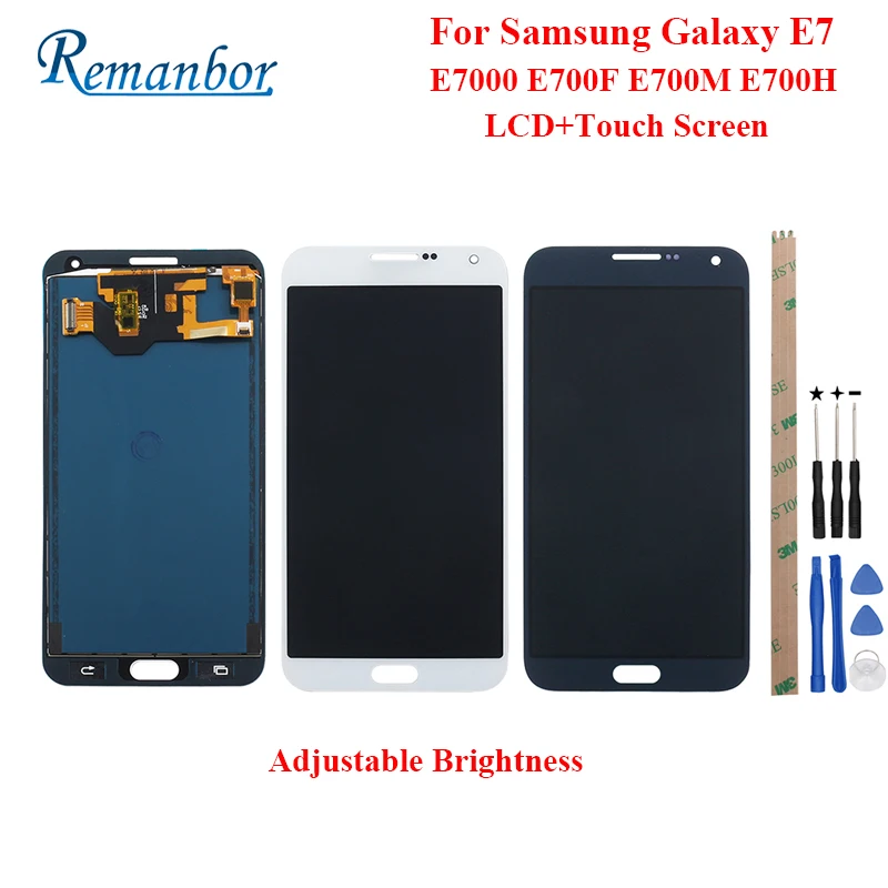

Remanbor For Samsung Galaxy E7 LCD E7000 E700F E700M E700H LCD Display and Touch Screen Assembly Repair Parts +Tools +Adhesive