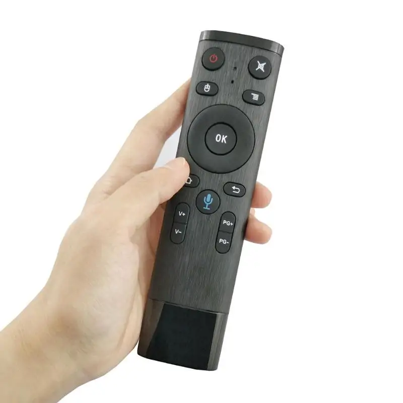 

Fly Air Mouse Remote Control For Gyro Sensing Game 2.4GHz Wireless Microphone with Voice Control For Smart TV Android Box PC
