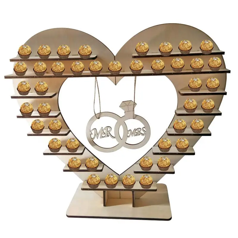 

DIY Mr. Ms. Wedding Chocolate Heart Tree Ferrero Rock Chocolate Stand Wedding Display Piece Mistress Candy Bar home Decor