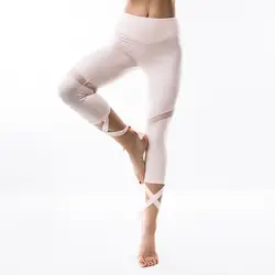 PENERAN повязки Леггинсы для йоги для женщин брюки для занятий йогой, леггинсы розовый черный колготки для новорождённых 3/4 спортивные штаны