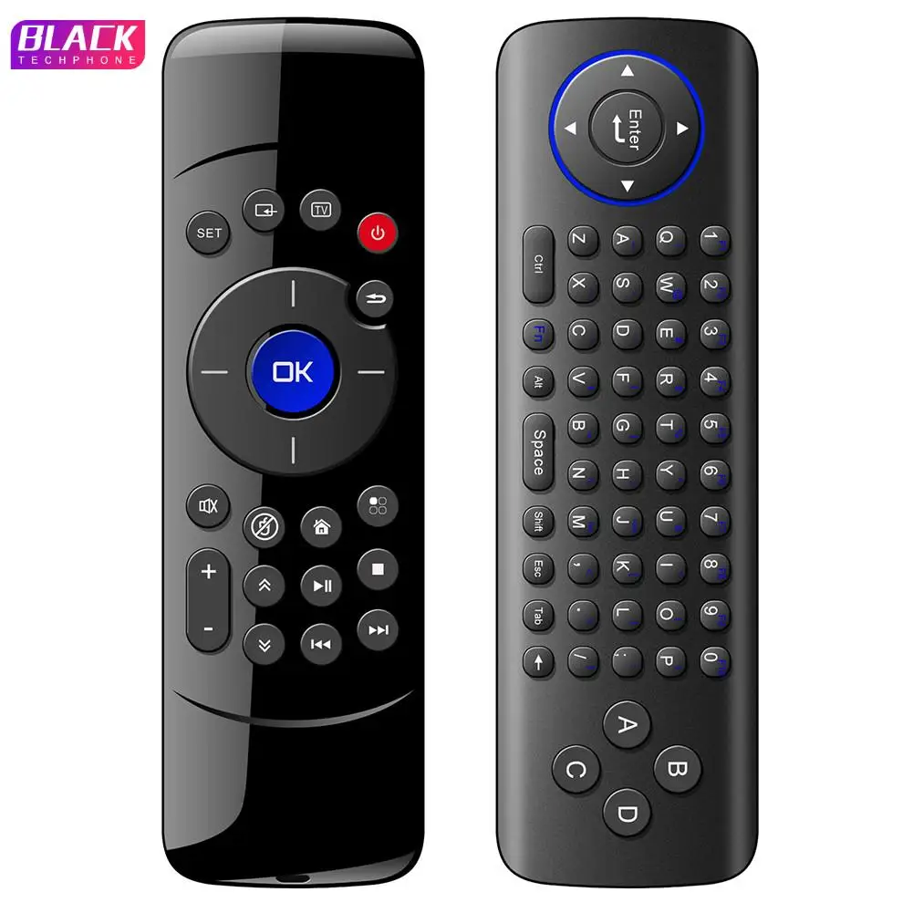 

C2 2.4G Air Mouse Wireless Remote Control 6-Axis Motion Sense IR Rechargeable Keyboard For Smart TV Android TV BOX PC Multimedia