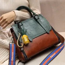 2019 Винтаж 100% натуральная кожа Сумочка Роскошные сумки женские сумки-мессенджеры дизайнерские женские сумки на плечо женские сумки