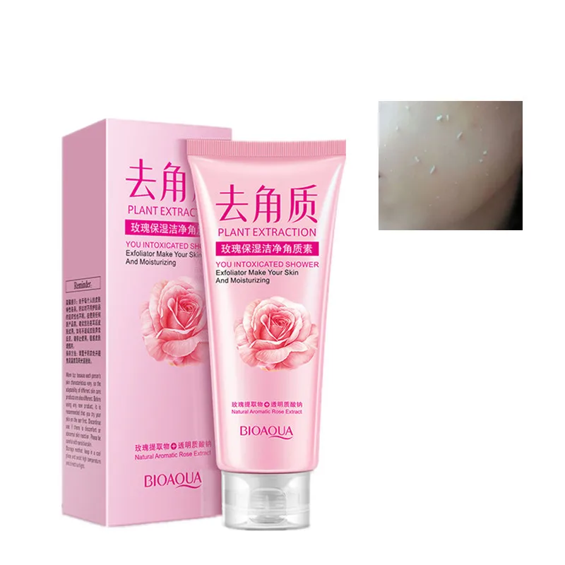 Увлажняющий отшелушивающий крем для лица BIOAQUA rose уход за кожей chamfer сужение пор