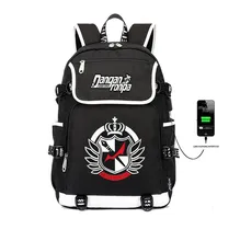 Japan anime Danganronpa backpack USB charging Backpack teenagers School Bags women men travel Laptop Shoulder bag 2019 new fashion backpacks men backpack school bag for teenagers men laptop backpack oxford men s backpack travel bags wholesale