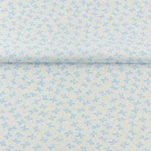 White Cotton Fabric Sewing Blue Bows Designs Tecido Scrapbooking Bedding Twill Cloth Quilting Patchwork Decorations Tela