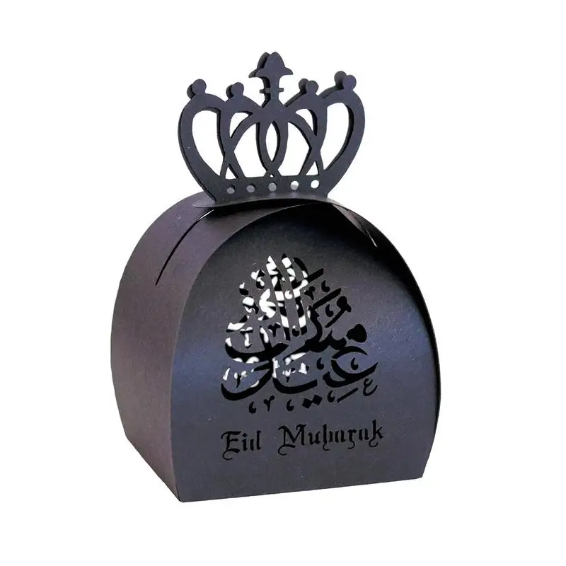 Новые 50 шт./лот Eid Mubarak золотые конфеты коробка шоколада модные вечерние ленты