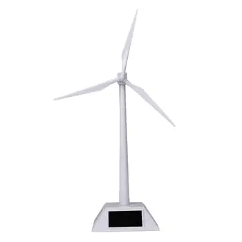 

Desktop Model-Solar Powered Windmills/Wind Turbine&ABS Plastics White