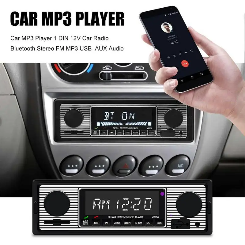 Автомобильный MP3 плеер с дистанционным управлением стерео система Bluetooth FM USB AUX