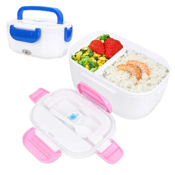 

Portable Electric Heating Cartoon Bento Box Food Storage Container Tableware Food Warmer Heater US/EU Plug Lunch Box 220V/110V