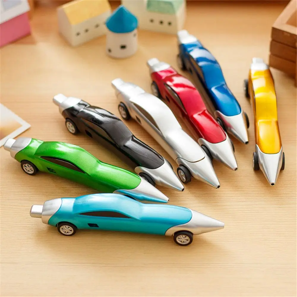 

1pc Novelty Racing Car Design Ballpoint Pen Cute Blue Ink Pen Kids Gift Business Signature Pen Kawaii Stationery Office Supplies