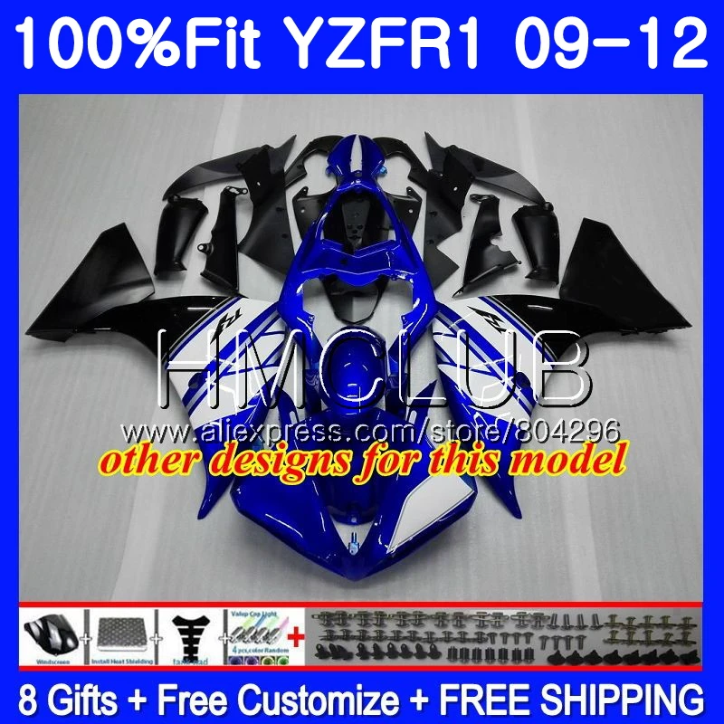 Инъекции для YAMAHA YZF R 1 1000 YZFR1 09 10 11 12 111HM.8 YZF1000 R1 красный черный! 2009 2010 2011 2012