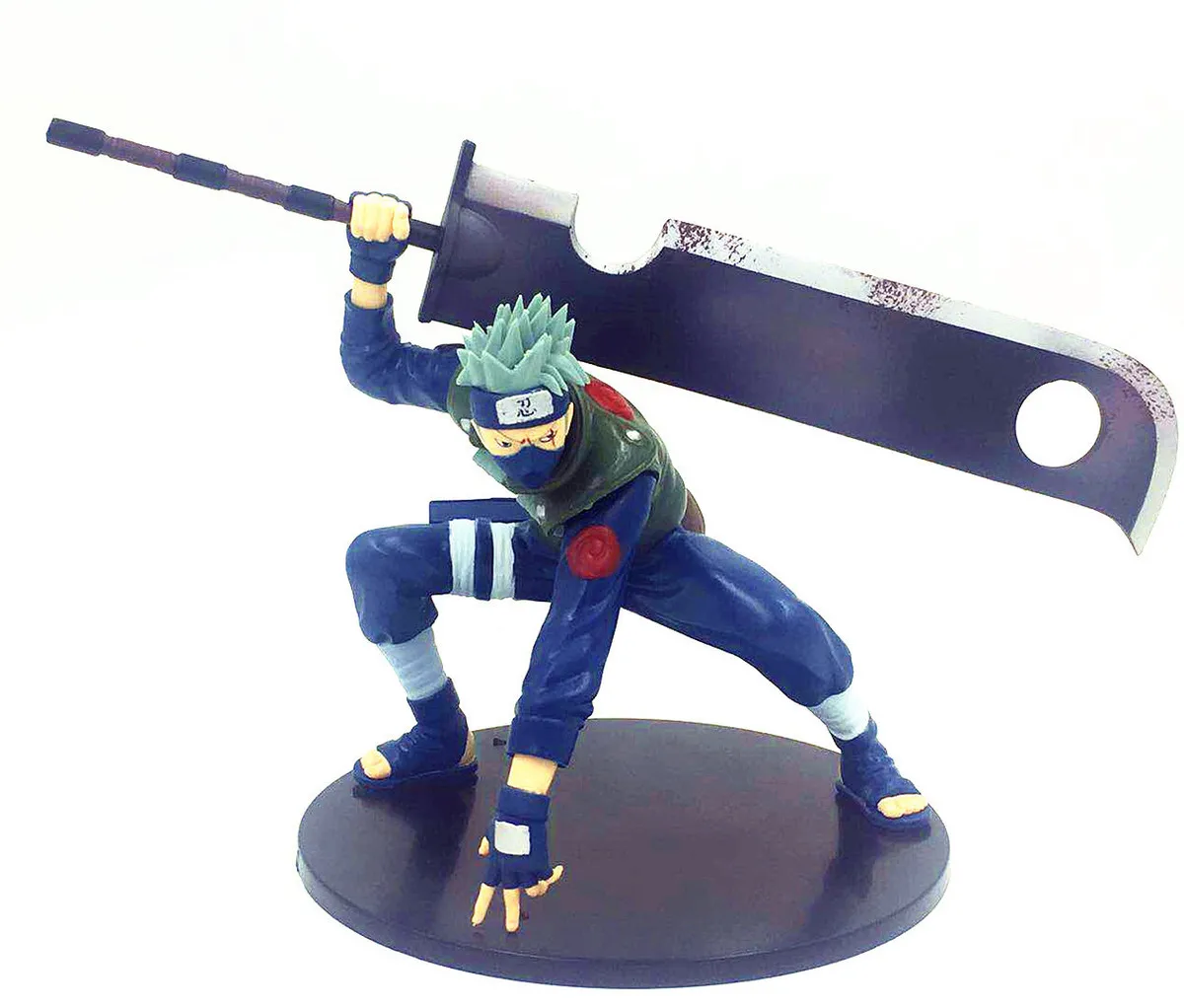 16cm Naruto, Wood Leaf Ninja, Flag Muka Kashi, Dagger, Big Knife, Peach
