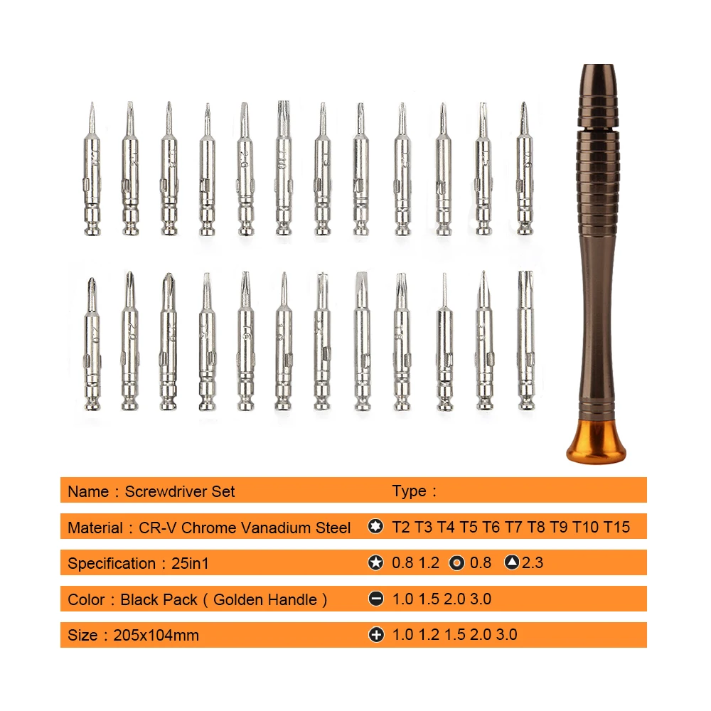 JelBo 25 в 1 Набор отверток Ручные Инструменты Набор Мини прецизионных отверток Инструменты для ремонта мобильных телефонов Портативный для сотового телефона