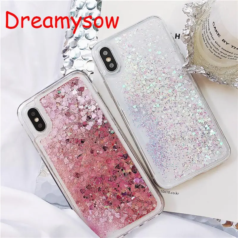 

For Samsung Galaxy A50 A30 A10 M10 M20 M30 J3 J4 J6 J8 A6 A8 Plus 2018 S10E S9 S8 Plus S7Edge Glitter Liquid Quicksand Soft Case