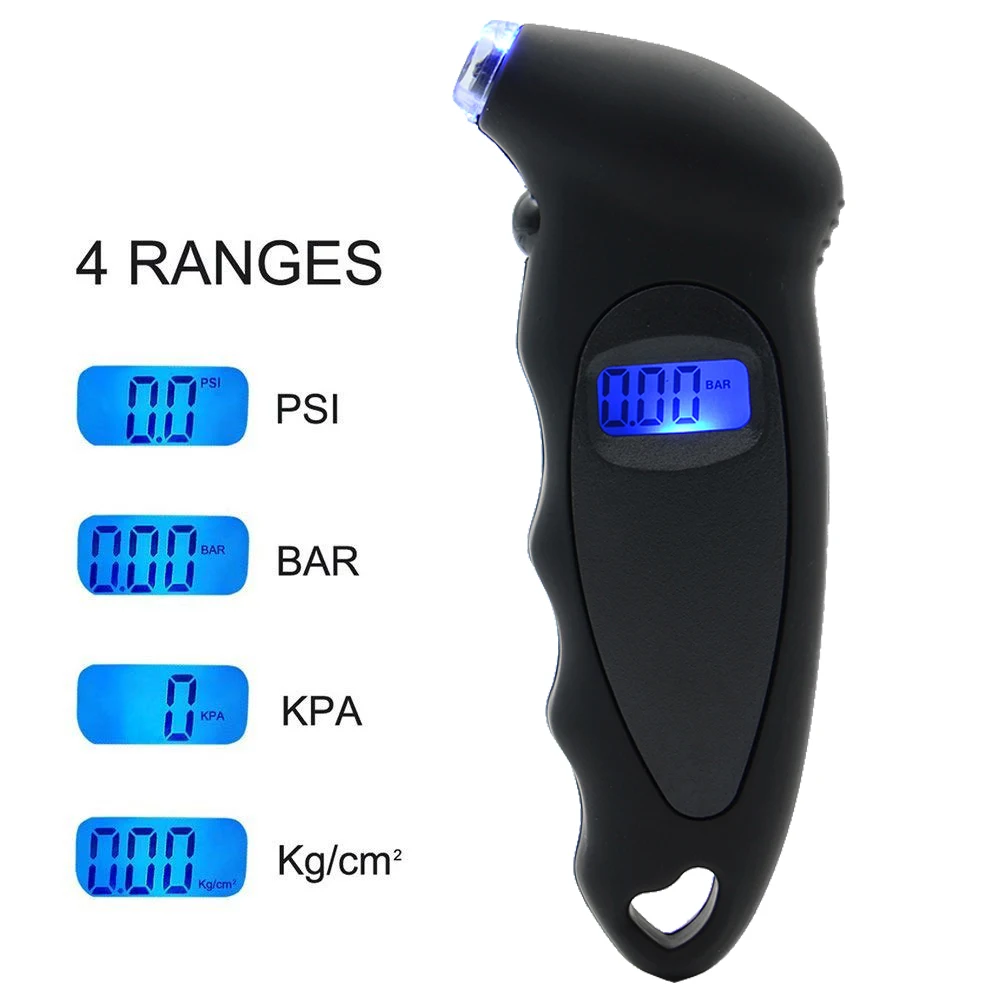 

Mini LED Tire Pressure Gauge 0-150 PSI Backlight High-precision Digital Tire Pressure Monitoring Universal For Car Accessories