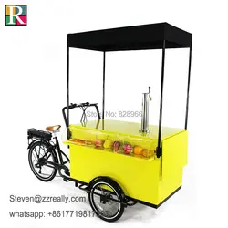 RL-T03B пивной велосипед фрукты рикша Электрический трехколесный велосипед