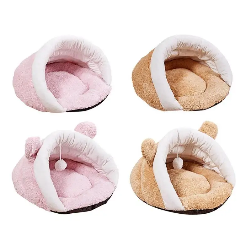 

2 Colors Soft Plush Pet Mat Winter Warm Nest Pet Cat Small Dog Puppy Kennel Bed Sofa Sleeping Bag House Puppy Bed