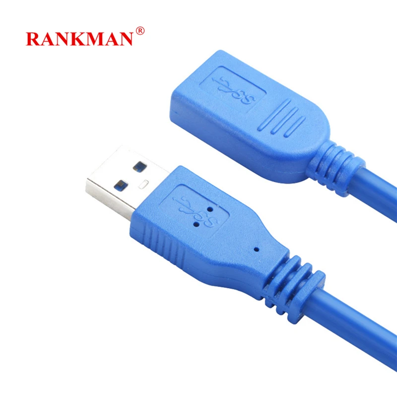 

Rankman USB Extension Cable USB3.0 Datum Cable Male to Female Data Sync Extender Cord Extension Connector for Computer PC Mouse