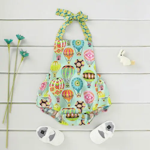 

Cute Newborn Baby Girl Strap Romper Bodysuit Jumpsuit Playsuit Outfit Clothes Baby Clothes