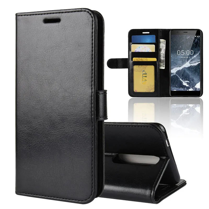 

Luxury PU Leather for Nokia 5.1 6.1 7.1 3.1 2.1 7 Plus 1 2 8 Sirocco Wallet Case Flip Cover Card Pocket Coque Silicone Shell bag