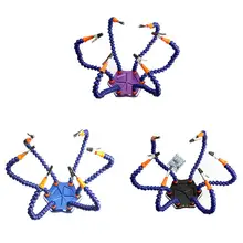 Многофункциональная паяльная станция Third Hand шесть рук с большим поворотом Alligator Clipfor для беспилотная камера д/у запчасти