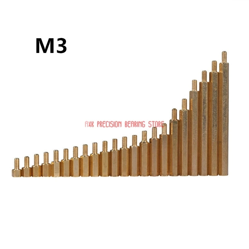 2021 винты по дереву M3 штекер 6 мм X гнездо 4-60 латунная Проставка (4-60)+ медных