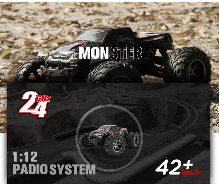 High Quality RC Car 9115 2.4G 1:12 1/12 Scale Racing Cars Car Supersonic Monster Truck Off-Road Vehicle Buggy Electronic Car Toy
