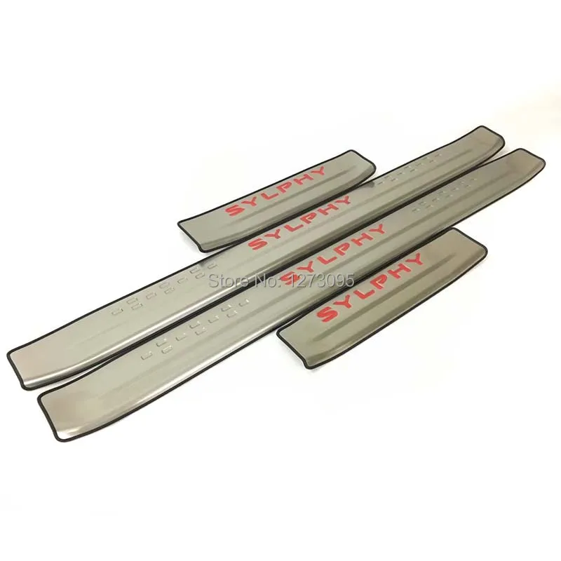 

For 2016 2017 2018 Nissan Sylphy Stainless Door Sill Scuff Plate Protector Trim Kick Guard Pedal Step Car Styling Accessories