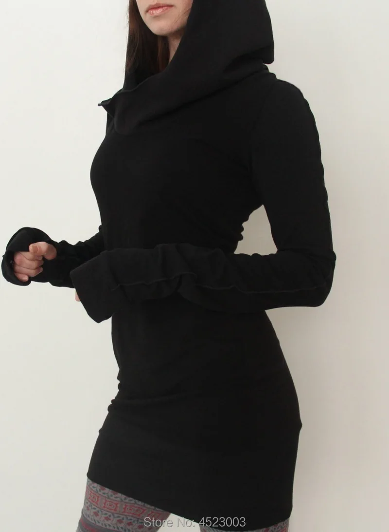 Женские повседневные толстовки бодикон мини джемпер платье с капюшоном топы тонкий пуловер